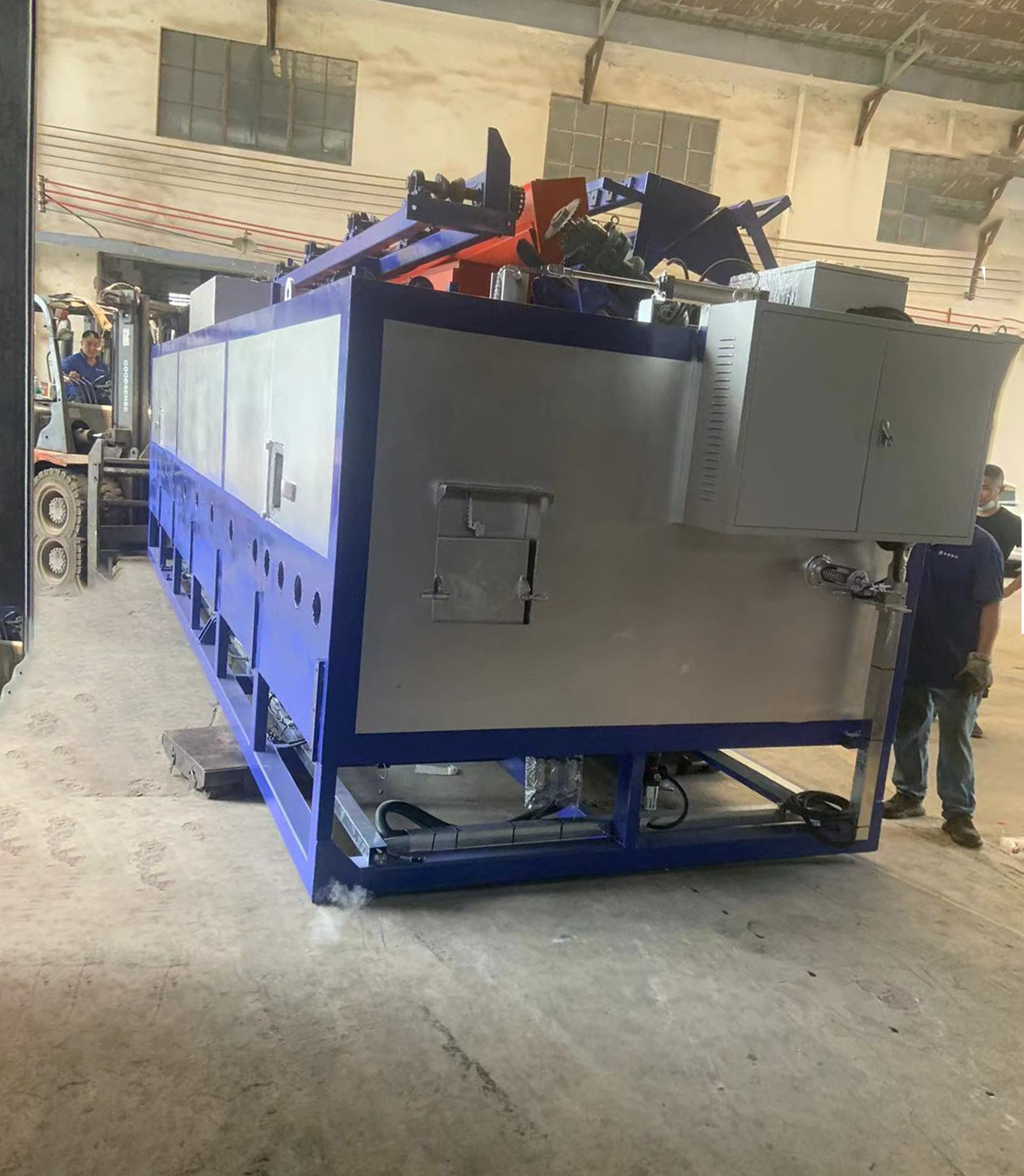 Double-gun energy-saving automatic multi-log hot shear furnace - YCD ...